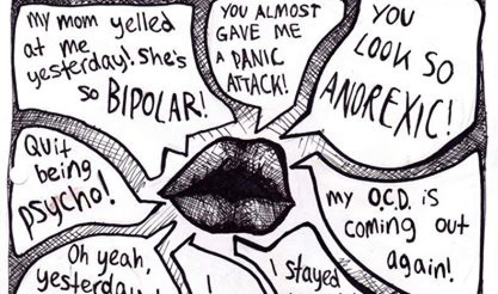 Mental disorders are not adjectives.