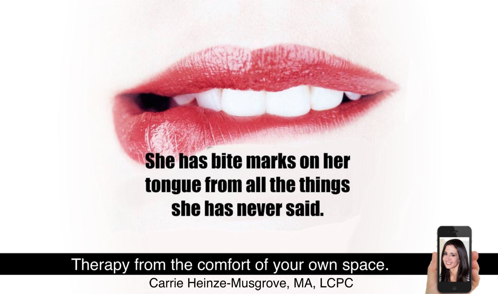 Biting Your Tongue Online Therapy 