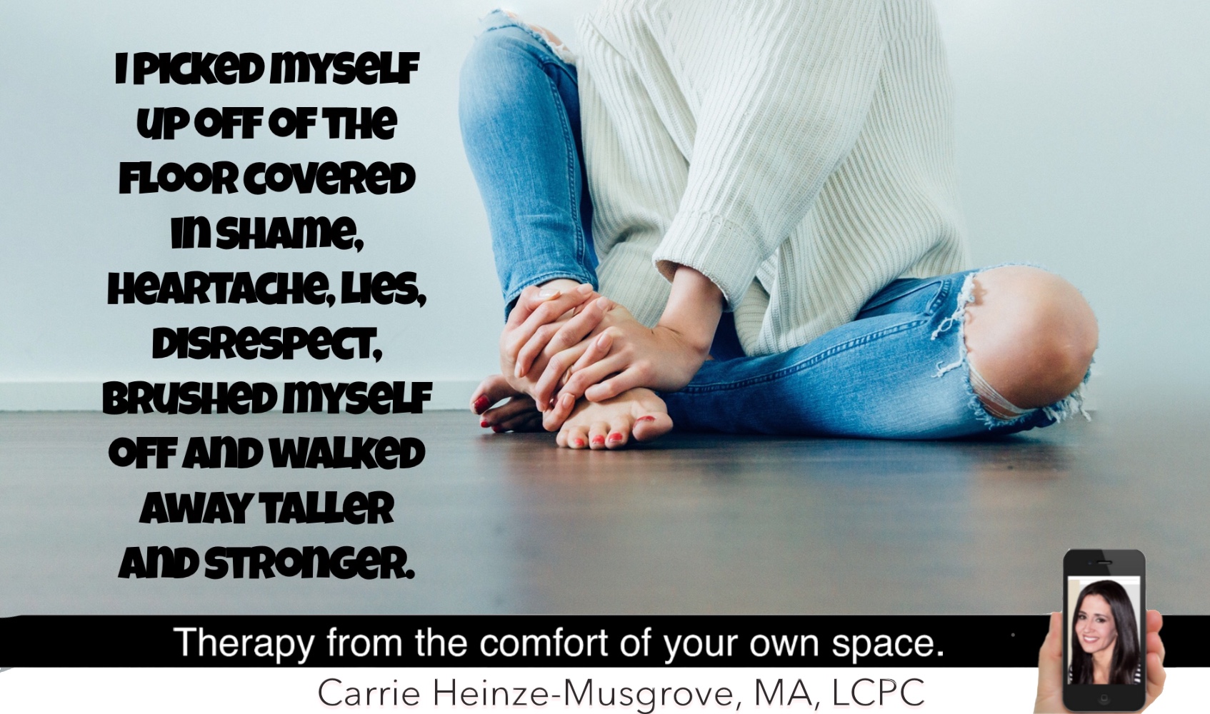 Walk away stronger. Online Therapy