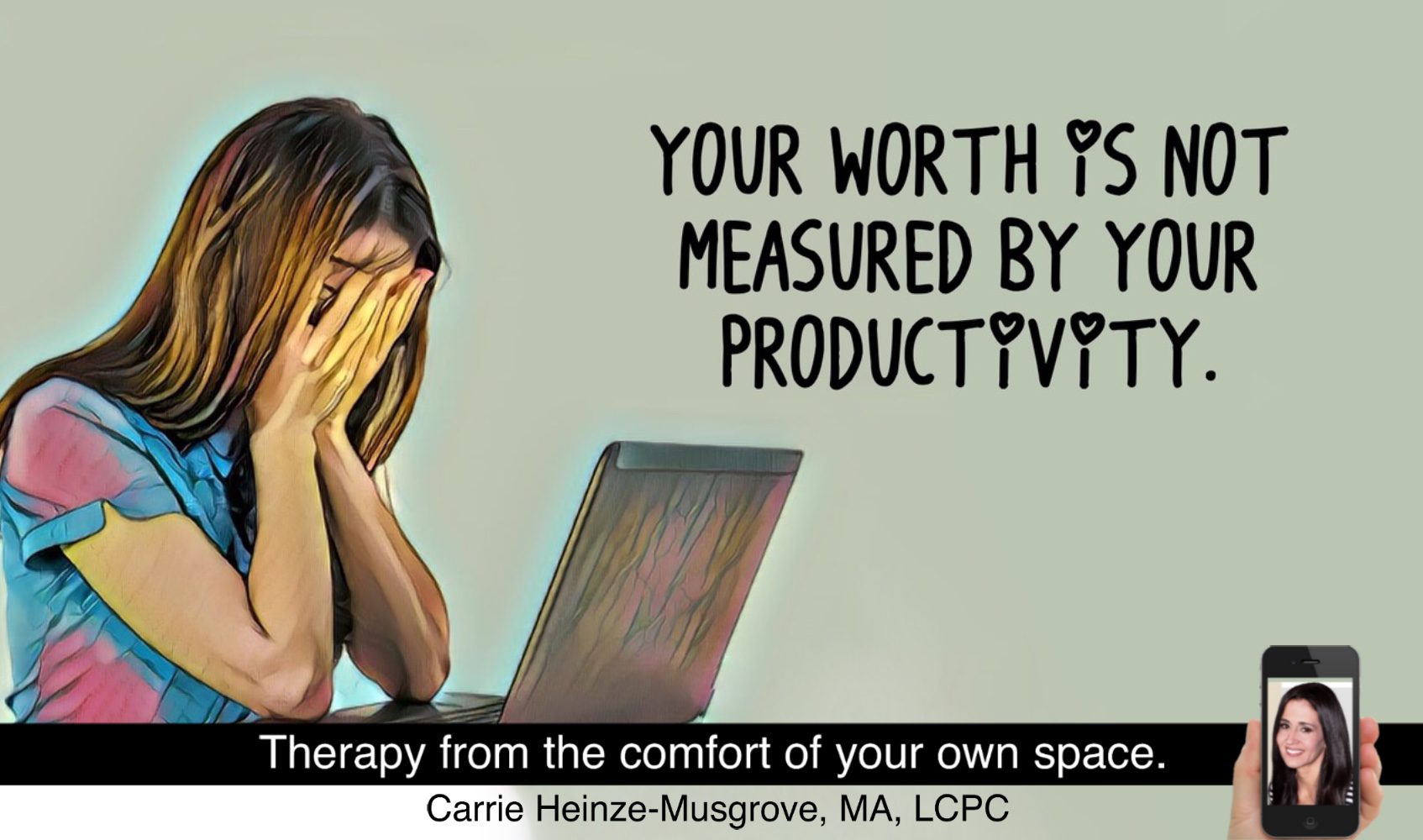 Your worth is not measured by your productivity.